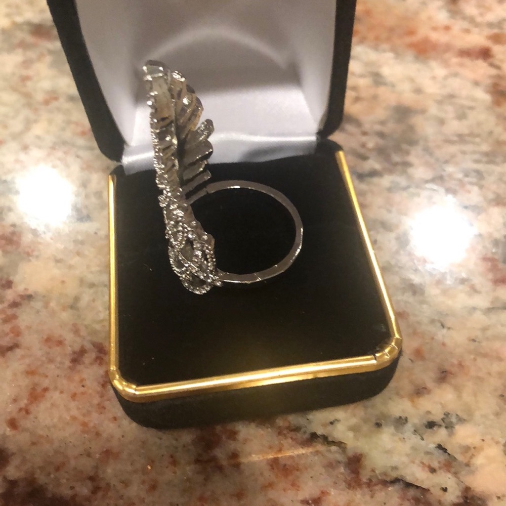 Silver Leaf Ring - image 3